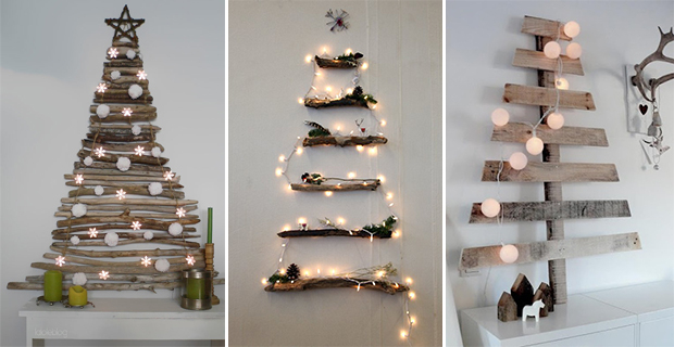 Idee per la realizzazione di un albero di Natale fai da te in legno