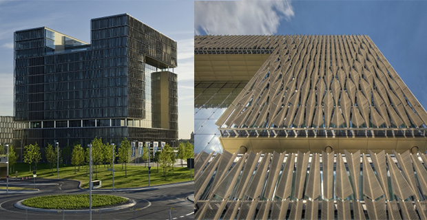 Enorme facciata dinamica per il quartier generale della Thyssenkrupp