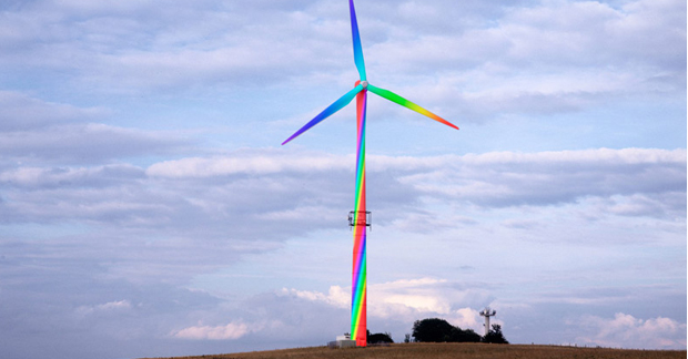  Aero Art di Horst Glaker, generatore eolico dipinto