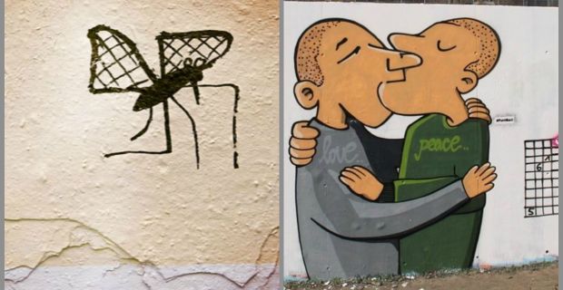 Il progetto Paint Back e le opere di street art anti-nazi