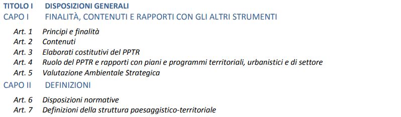 PPTR Puglia Titolo1 Norme Tecniche di Attuazione