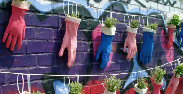 Giardini artistici low cost con il riciclo creativo Riciclo Giardino idee