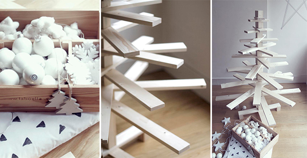 Idee per un albero di natale fai da te Addobbi natalizi fai da te legno