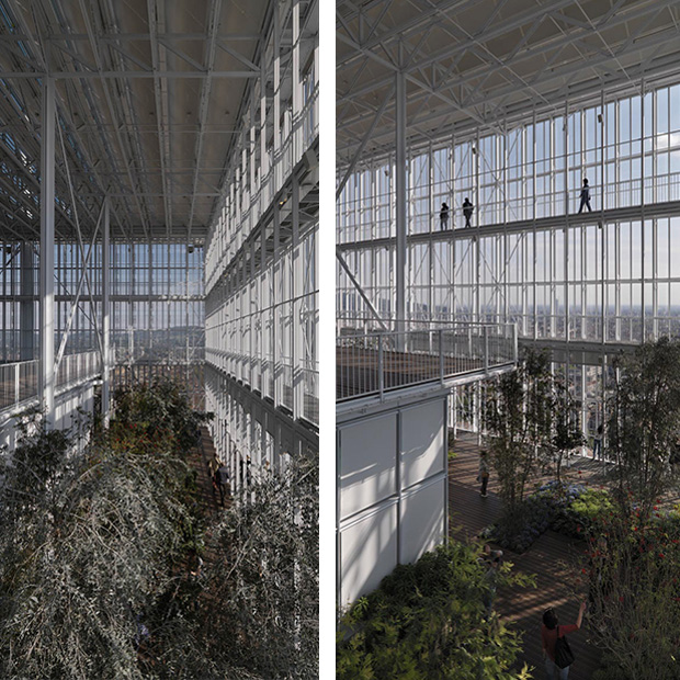 caption: Serra bioclimatica nel grattacielo Intesa Sanpaolo di Renzo Piano, Ph. Enrico Cano