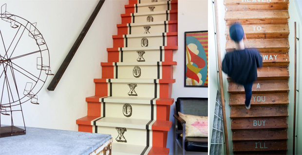 Idee creative per decorare le scale con pattern, colori e tappeti Decorazione Ringhiera Scala