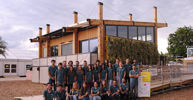  Vista esterna di SimbCity House. Fonte: Solar Decathlon 2014