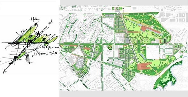  Schizzi di progetto e Masterplan dell'area "ex-Falck", Immagini di © RPBW