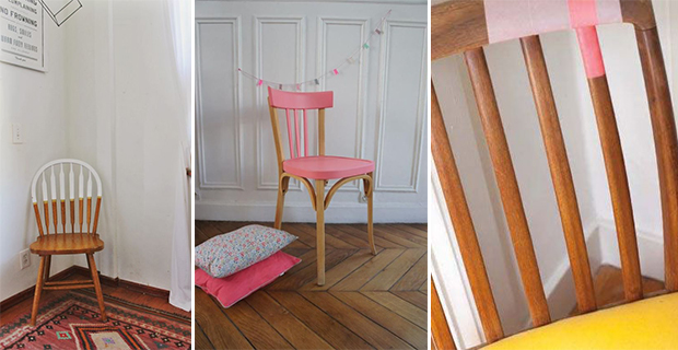 Dipingere le sedie in legno 