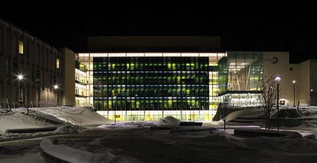 L'atrio vetroceramico dell'Università di Calgary