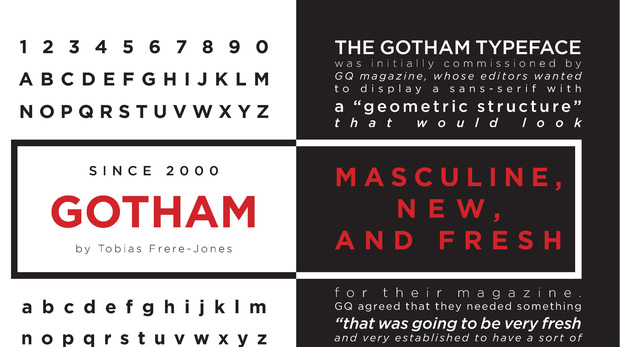 CLint Eastwood ha usato il font Gotham