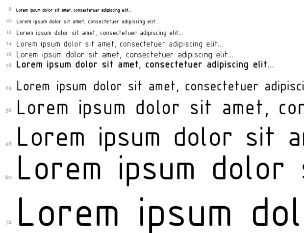 Tra i 10 font per architetti Isocpeur dalle linee rigorose
