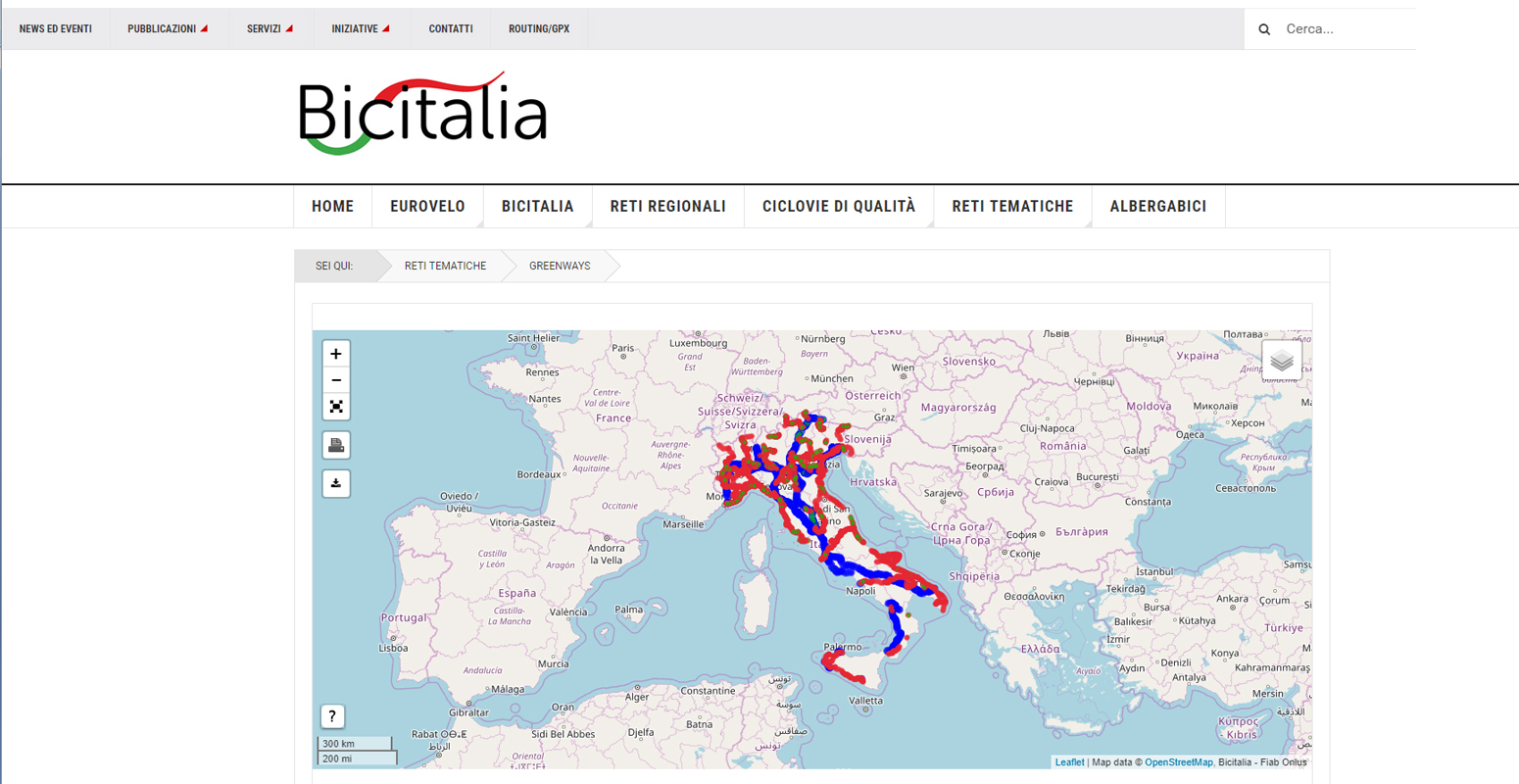 I piani per la mobilita ciclistica e la rete Bicitalia