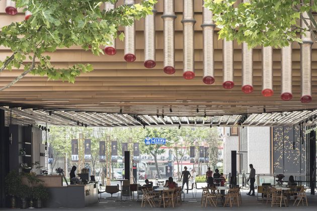 Il cafè interno del Bund Finance Centre di Foster a Shanghai