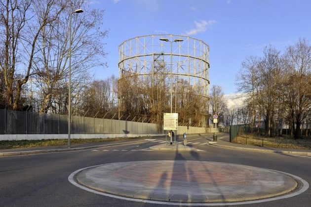 Il parco del gasometro Goccia di Milano