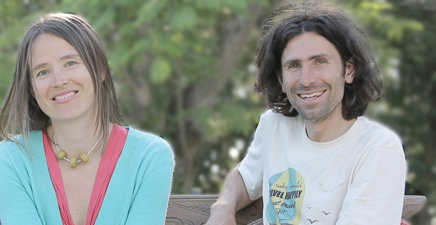 Silvia e Simone fondatori di EcoBnb per strutture ricettive rispettose dell'ambiente.