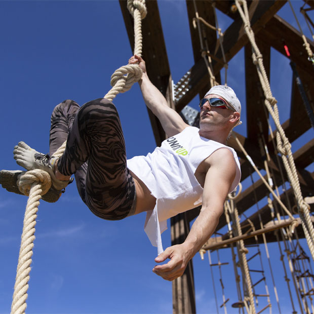 Jungle funziona come una palestra sviluppata in verticale