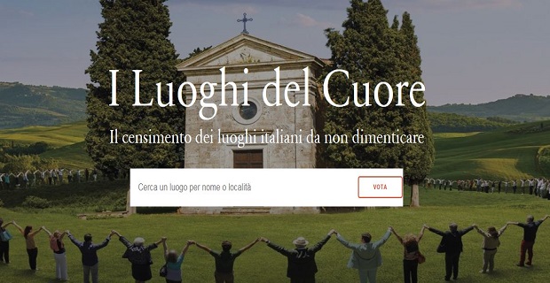 La campagna I Luoghi del Cuore 2018 del FAI per salvare beni storici artistici e paesaggistici