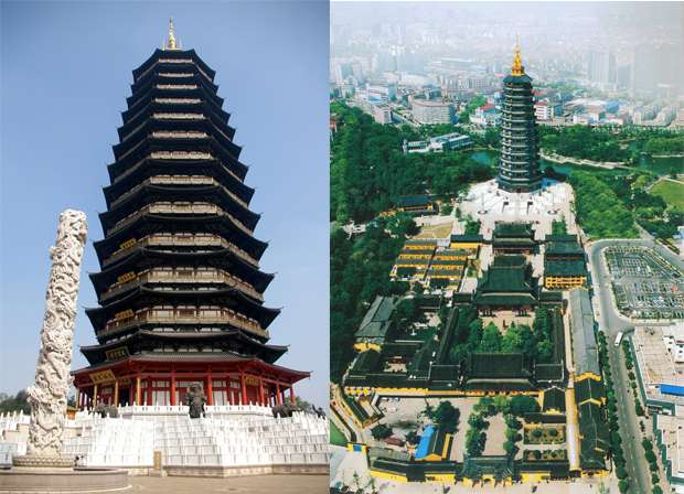 La pagoda di Tianning esempio di tempio del buddismo in Cina