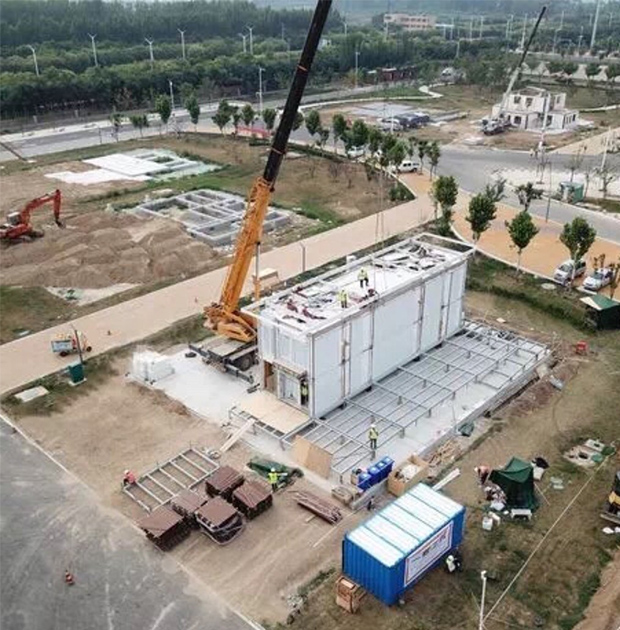 Il cantiere di Long Plan vincitore del Solar Decathlon China 2018