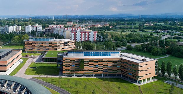 Il quartiere Green Life del Credit Agricole di Parma.