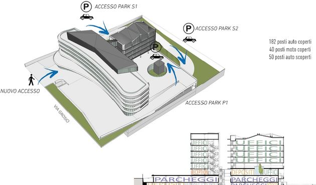 Il progetto dell'Arcadia Center di Milano