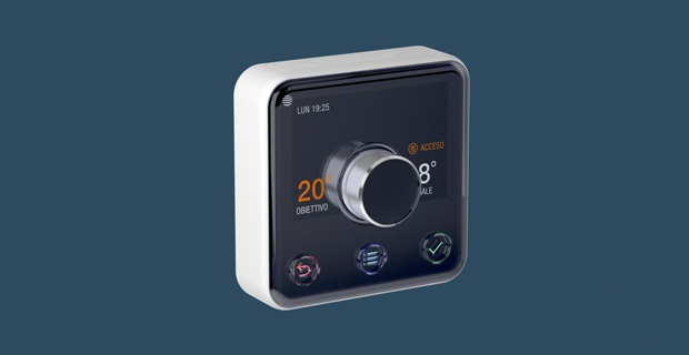Il termostato di design della casa intelligente Eni gas e luce e Hive