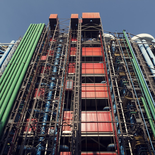 Fotografie di Parigi e il Centre Pompidou.