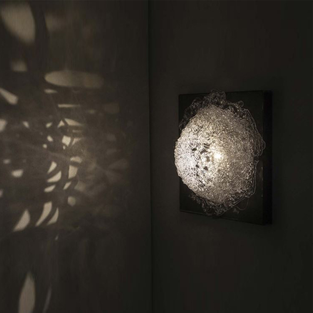 Luci e ombre della lampada Macramè del progetto Dixpari