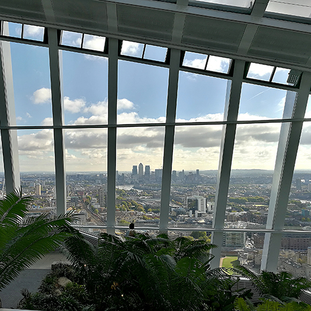 Lo Sky Garden è il giardino panoramico con vista su Londra.