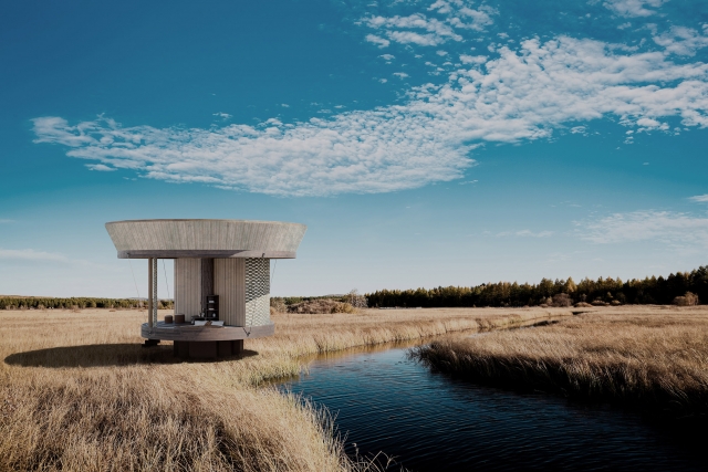La tiny house Casa Ojala con le pareti che si arrotolano.