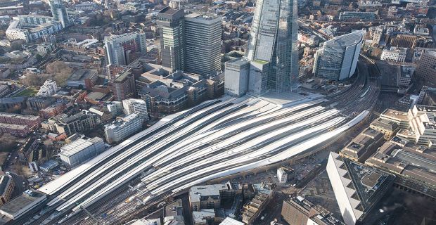 Vista della London Bridge Railway Station.