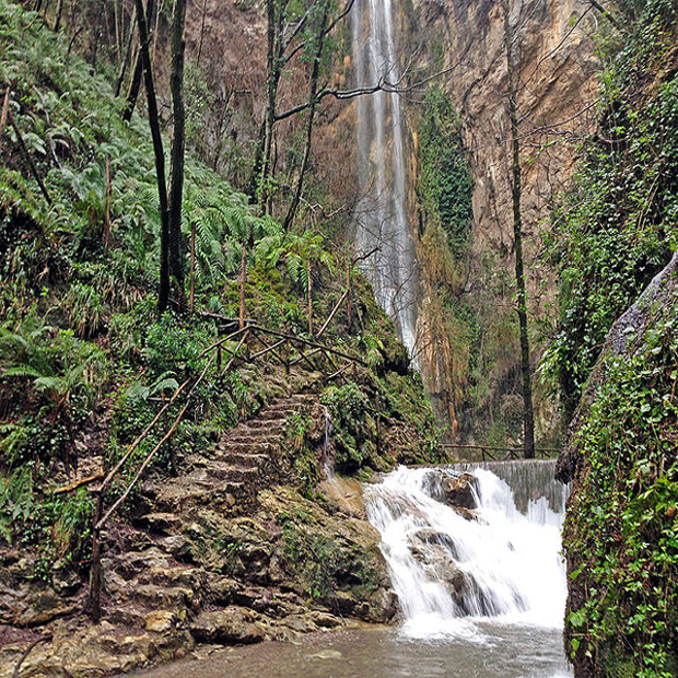 Il percorso nella Valle dei Mulini di Sorrento.