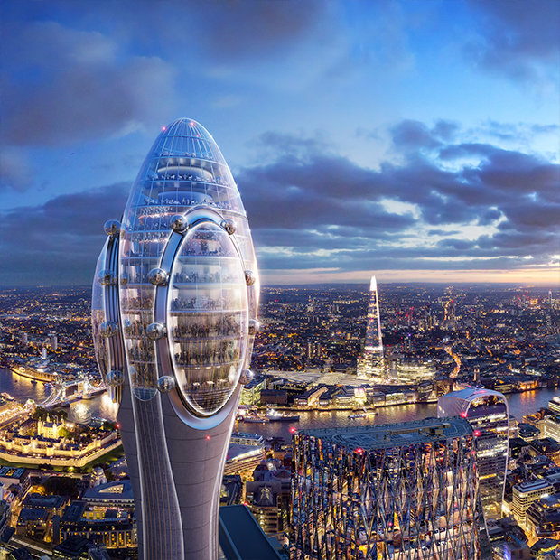 Il Tulip, progetto di Foster+Partners da affiancare al grattacielo del Gherkin