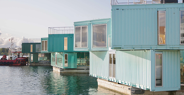 architettura container urban rigger case copenaghen