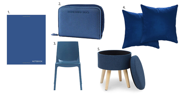 accessori design classic blue pantone 2020