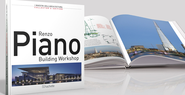 Le monografie Hachette e il volume dedicato a Renzo Piano.
