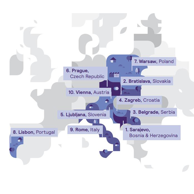 La classifica delle città più vivibili in Europa.