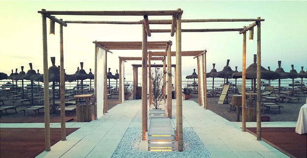 Lido bambù Monopoli distanziamento sociale