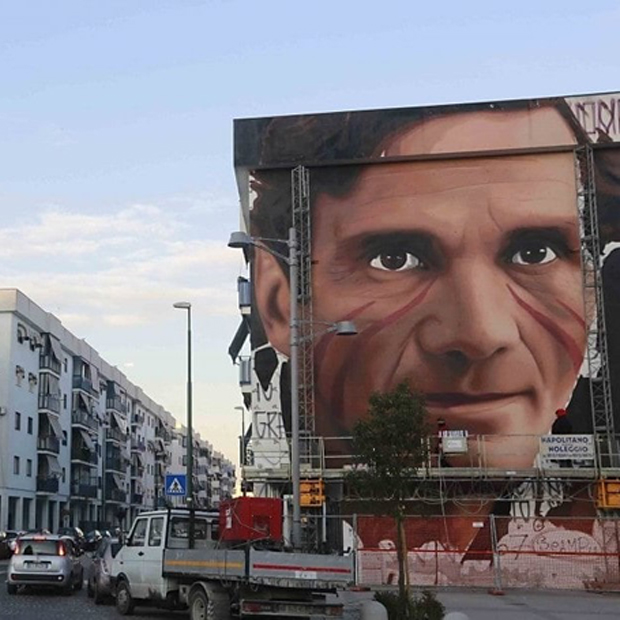  Murales di Jorit a Scampia raffigurante Pier Paolo Pasolini