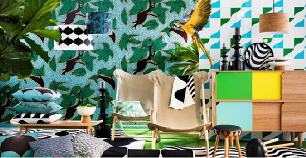 colori arredo stile tropicale