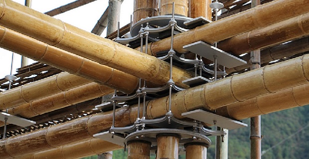 Dettaglio tecnico Bootech progetti in bambu di Cardenas
