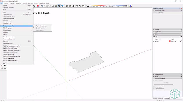 Come aggiungere la posizione geografica su SketchUp grazie al georeferenziamento