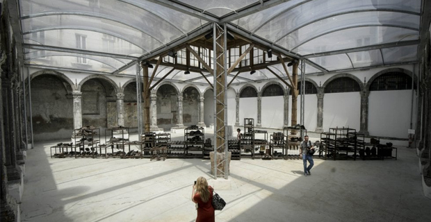 Copertura trasparente del Chiostro di Santa Caterina a Formiello Napoli