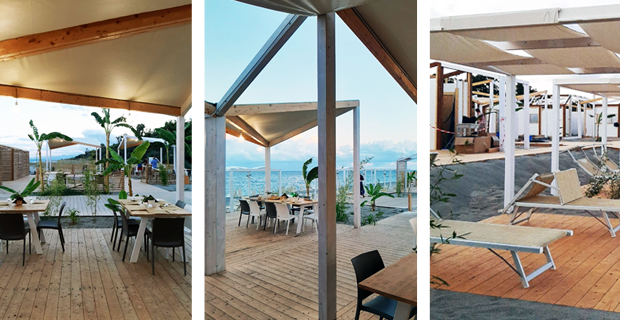 lido balneare in legno baraonda