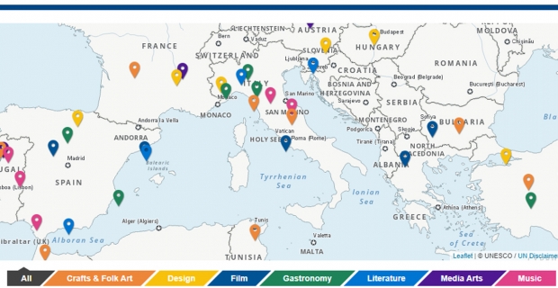 Mappa delle città creative (Creative Cities Network): focus sull’Italia 