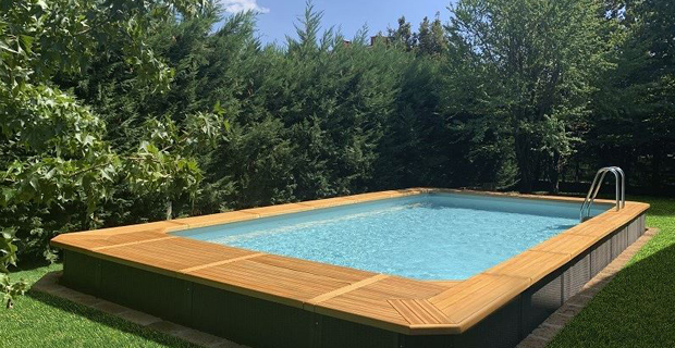 piscine fuori terra nera legno