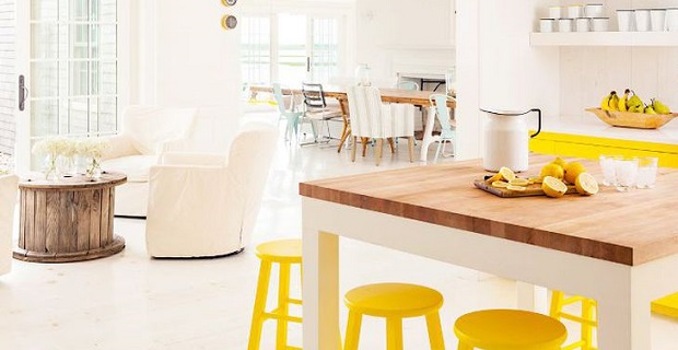 living cucina giallo colori umore