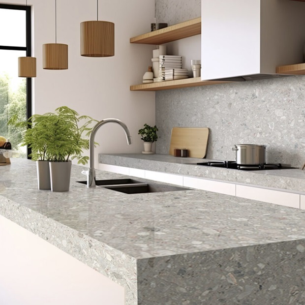 top cucina abbinato parete