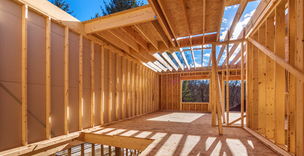 Edificio con struttura portante in legno